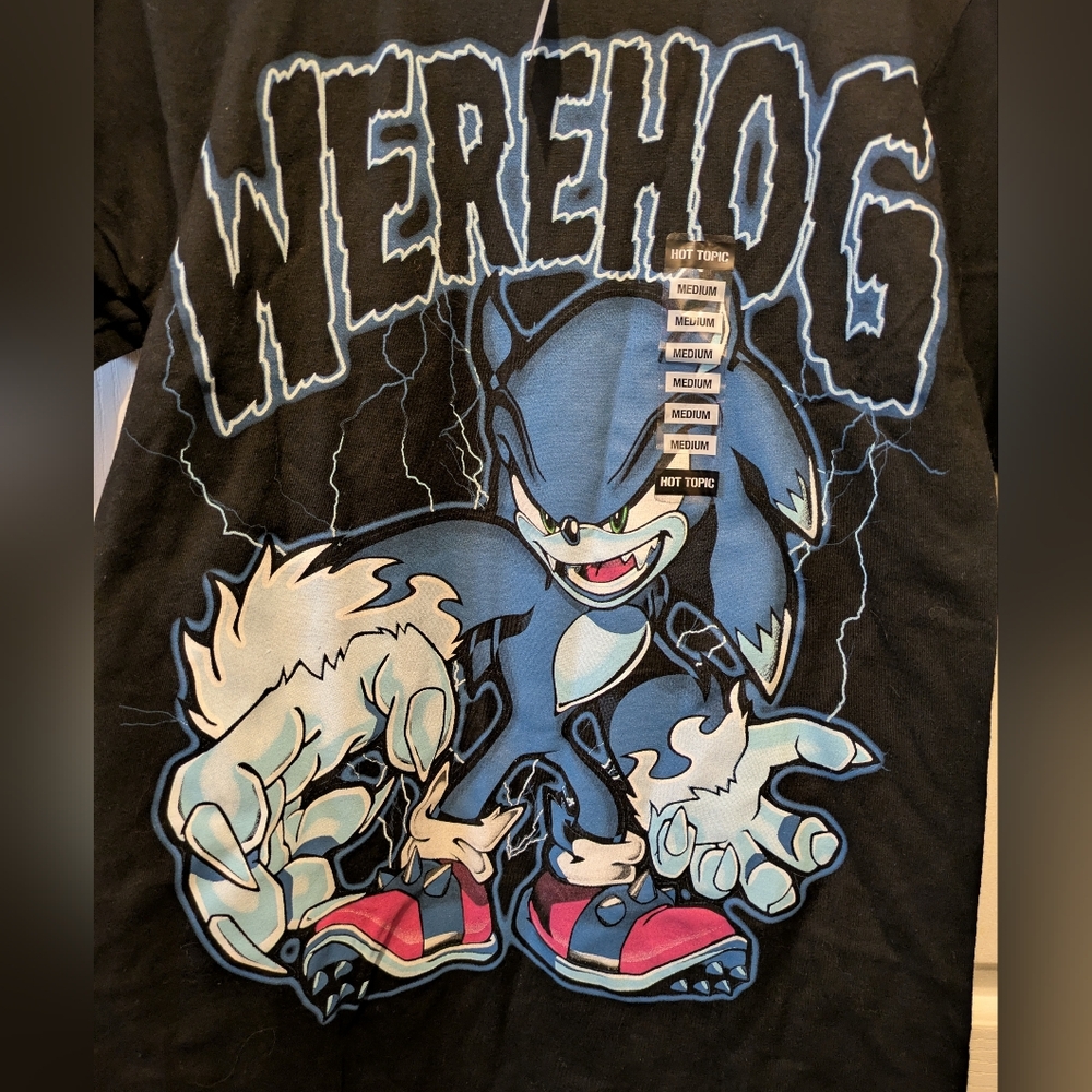 LAST PRICE DROP Sonic The Hedgehog Werehog Graphic Unisex Shirt Size Medium New!